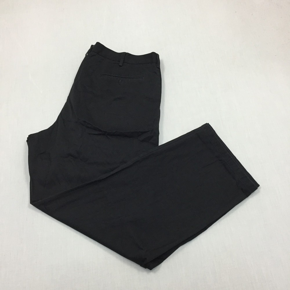 Dockers Chino Trousers Cotton Pants Straight Fit Mens Size 40W 30L Black