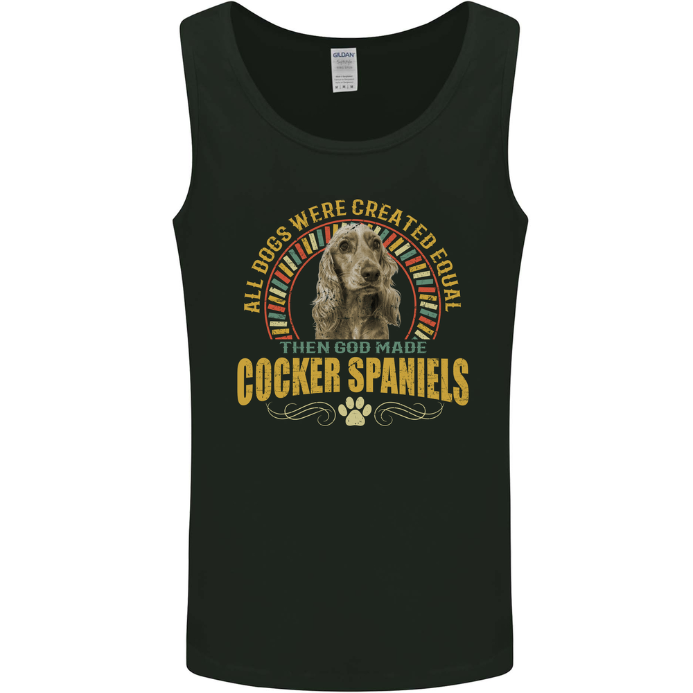 A Cocker Spaniel Dog Mens Vest Tank Top