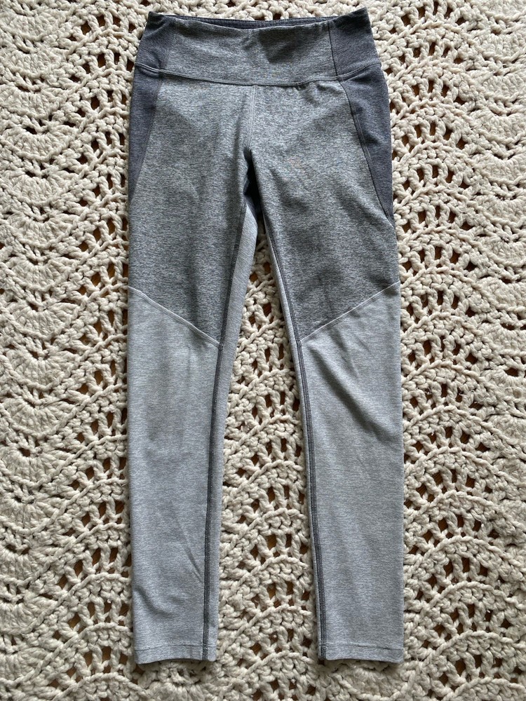 Outdoor Voices Women's Ankle Leggings Gray Colorblock Stretch Size S