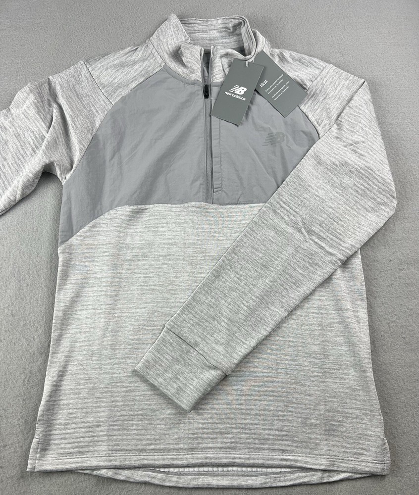 NEW BALANCE Men’s Athletics Heat Grid 1/2 Zip Pullover Size Small NWT
