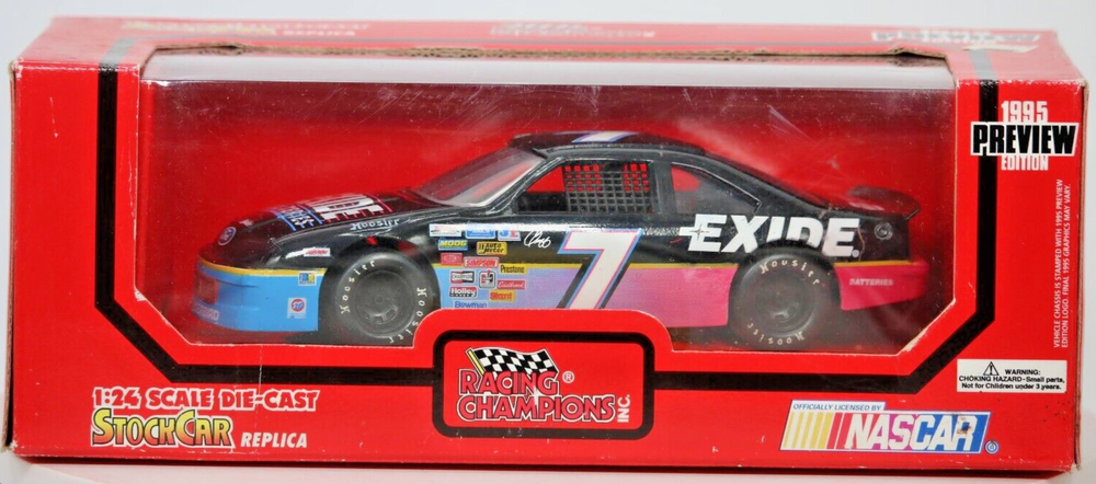 1994 Racing Champions Nascar 1:24 Scale Die-Cast Exide Batteries #7 Geoff Bodine