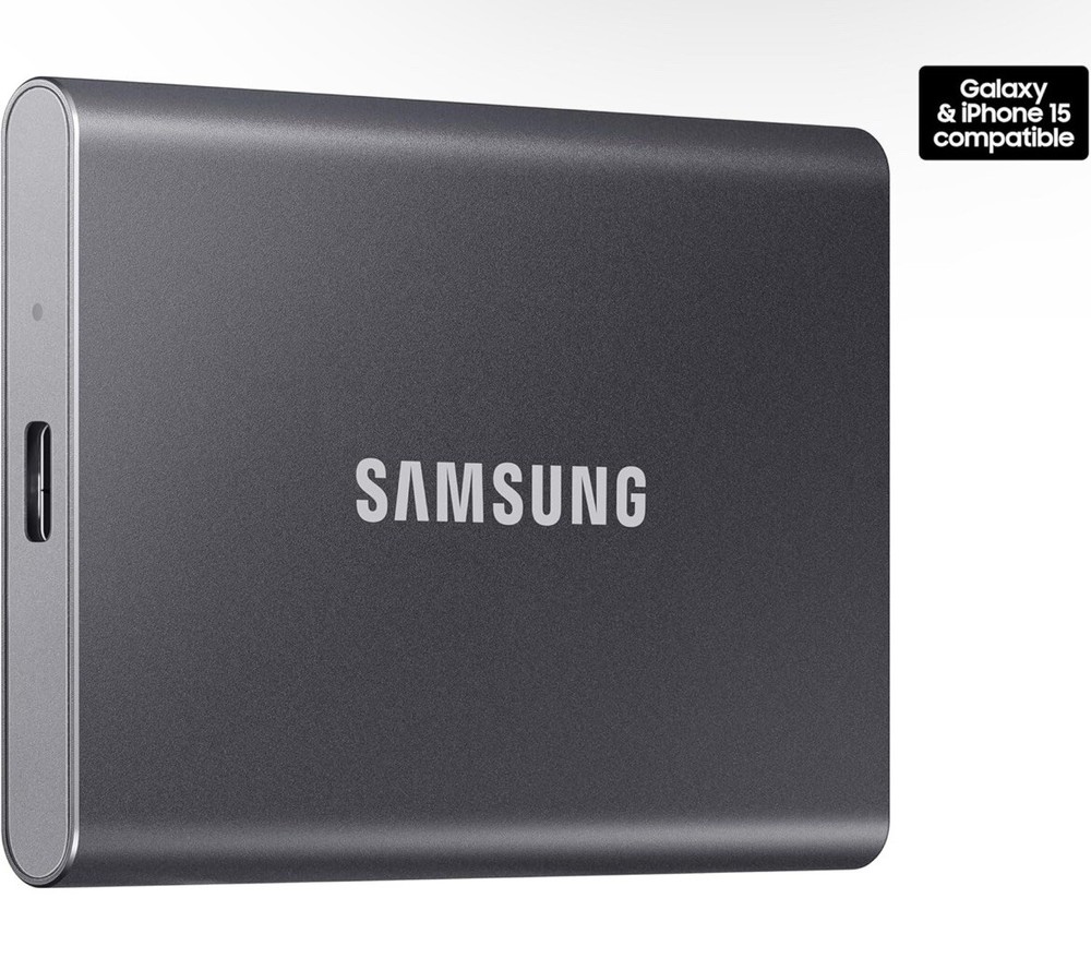 Samsung T7 1TB (MU-PC1T0K/WW) USB 3.2 Gen 2 External Solid State Drive
