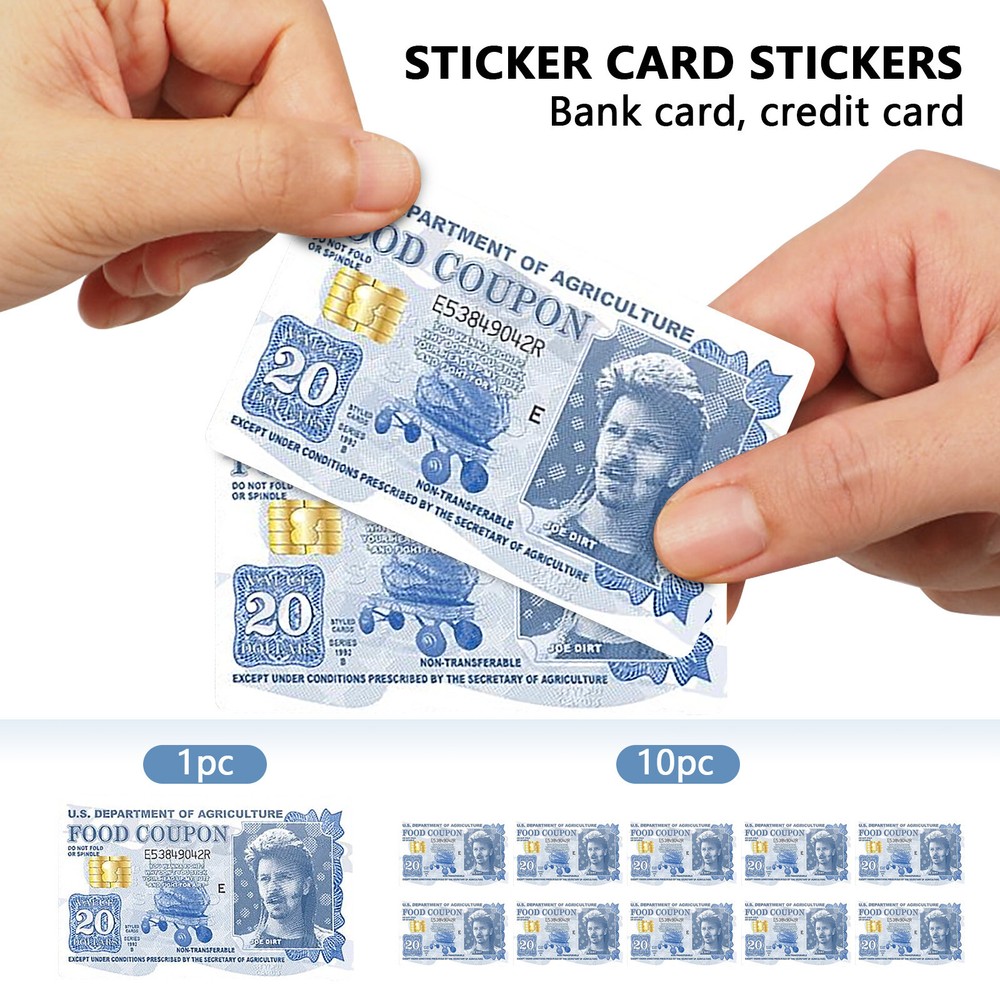 Funny Joe Dirt Food Coupon Credit Card Skin-image