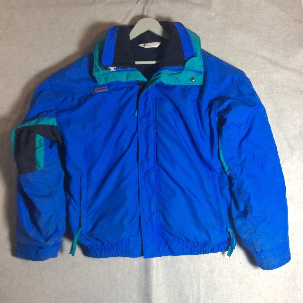 VTG 90s Columbia Jacket Bugaboo Men's Large Blue Black USA  3 in 1 Ski Snow Coat