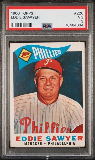 1960 Topps - Eddie Sawyer #226