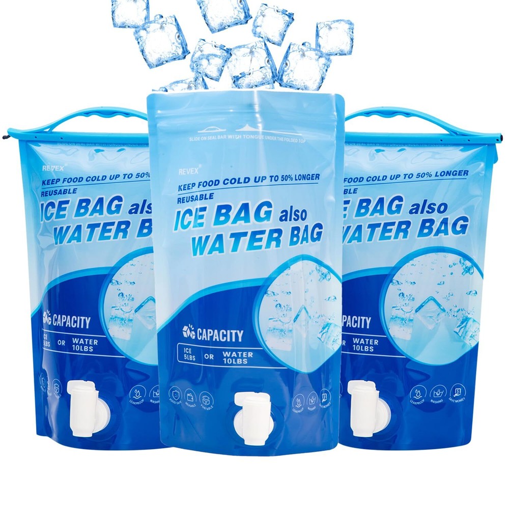 Ice Pack,Reusable Ice Packs for Cooler, Large Leakproof Cooler Ice Packs for ...