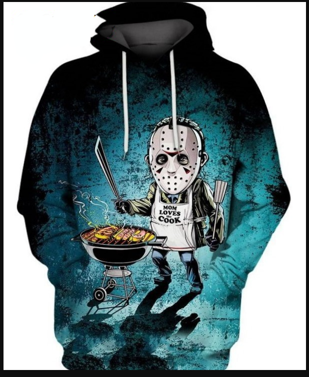3d hoodie, Friday The 13Th Jason Mom Loves The Cook Hoodie, shirt US