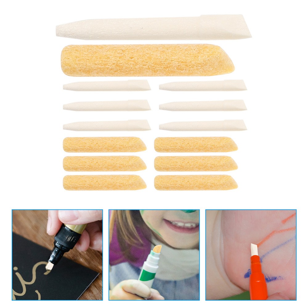 50 Black Paint Pen Refill Nibs for Student Markers Practical Replacement Tips