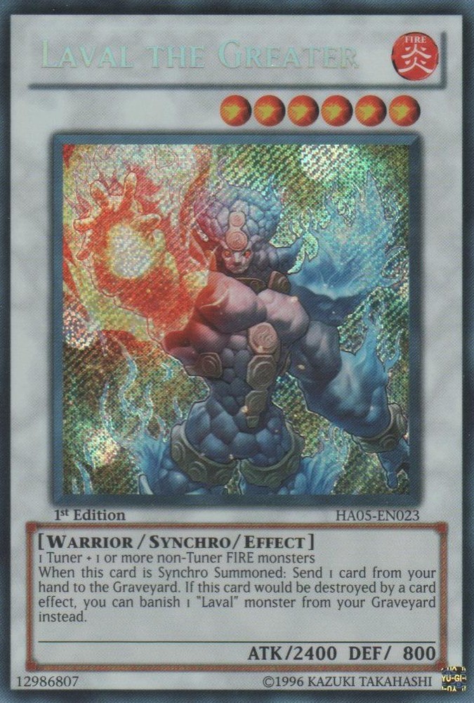 Laval the Greater HA05-EN023 Secret Rare 1st Edition NM Hidden Arsenal