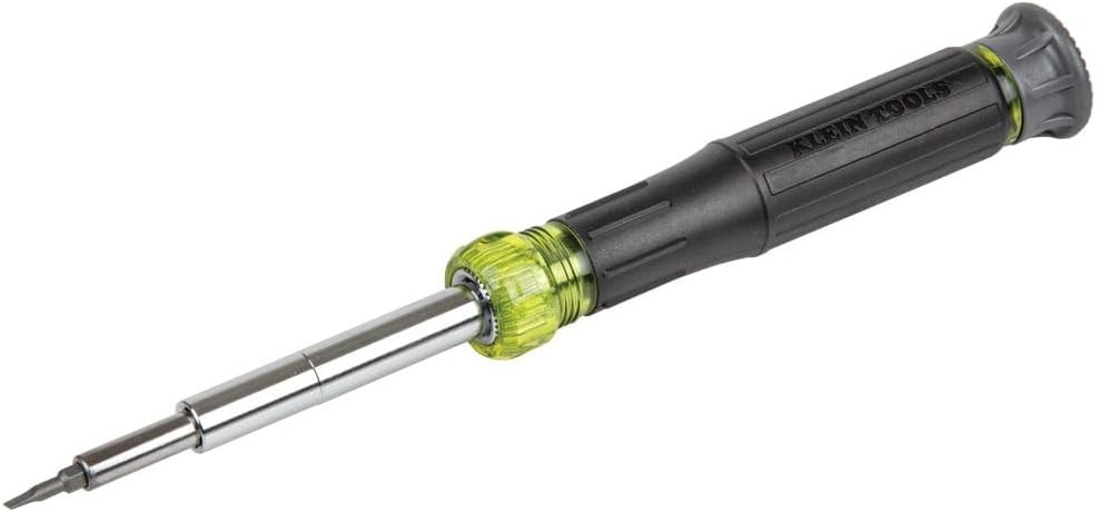 Klein Tools 32314 14-in-1 Electronic Screwdriver Set with 8 Black and Yellow Bits