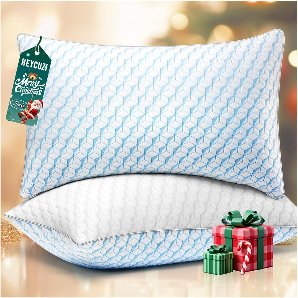 Queen Bed Pillows Set of 2 Cooling Soft Sleeping Pillows