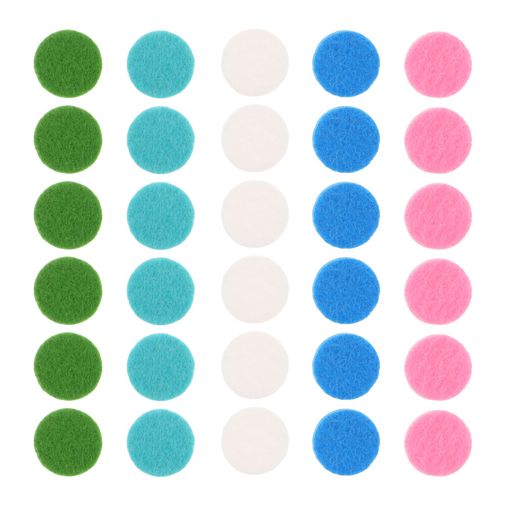 50-Pack Aromatherapy Cotton Pads for Essential Oil Diffusers & Car Vent Bracelet Refills