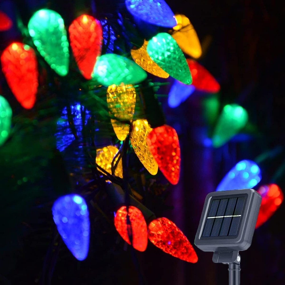 Solar Christmas Tree Lights Outdoor Solar Christmas Lights for Christmas Deco...