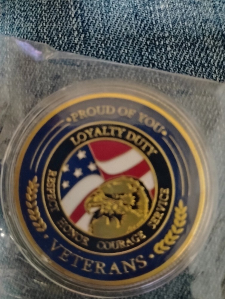 Military Challenge Coin / Veterans Coin Thank You for Your Service Gifts