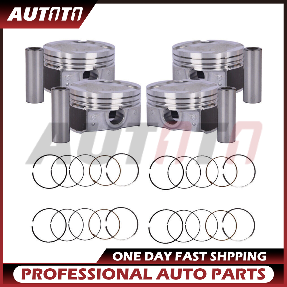 Hyundai Kia Accent Rio 1.6L DOHC 2012-2016 Piston & Rings Kit - 4pc Set