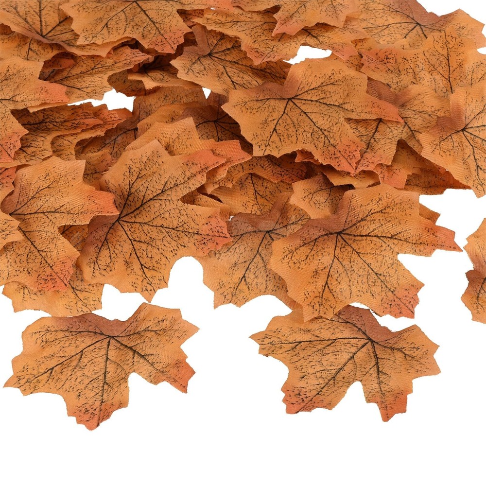 1100Pcs Yellow Fall Maple Artificial Leaves for Wedding Decor