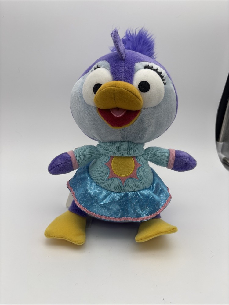 Disney Store Summer Penguin Plush Muppet Babies Stuffed Animal Toy Purple Used