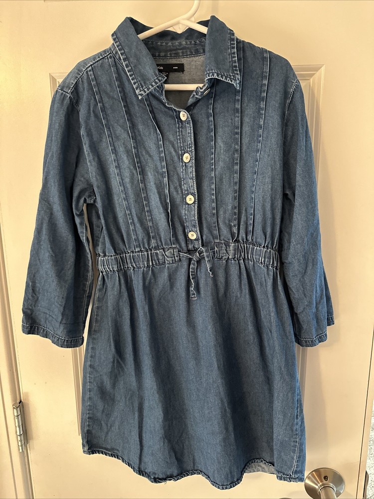 Gap Kids Jean Dress Size L Denim Long Sleeve