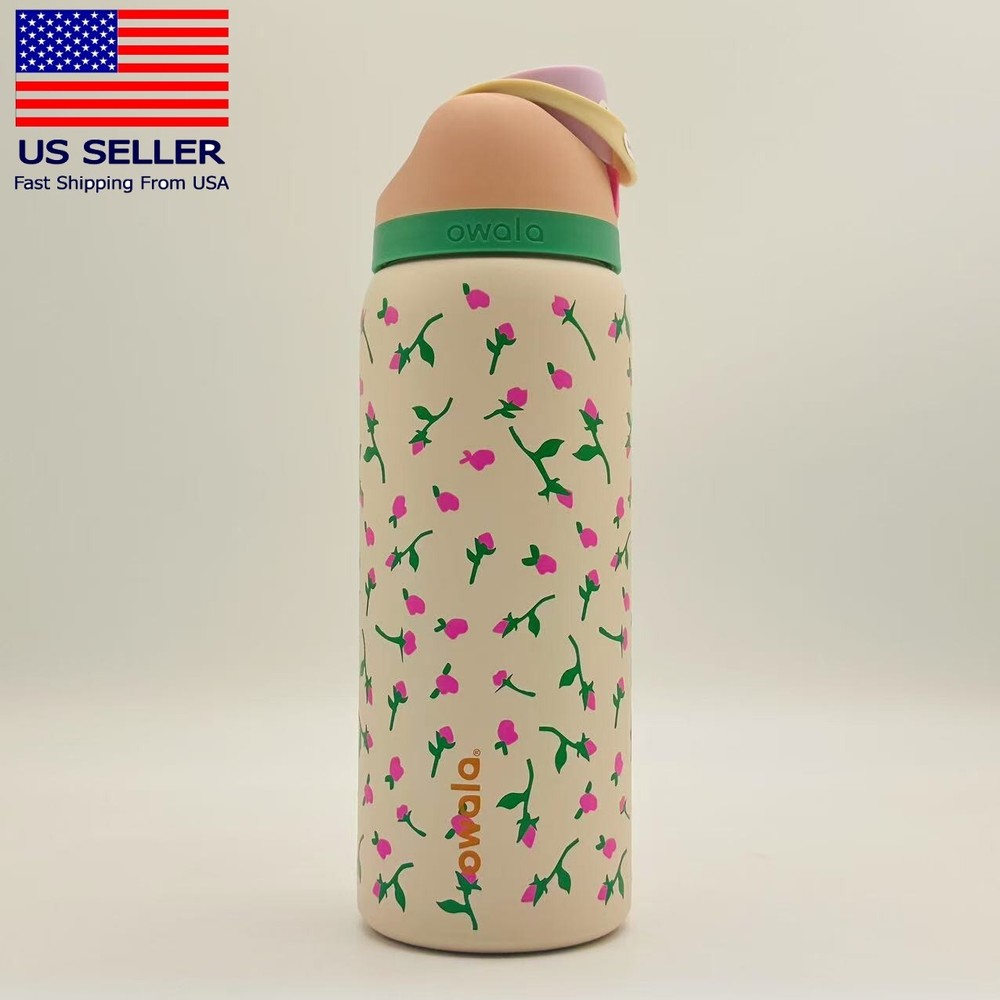 Owala Freesip 32oz Rosebud Floral Water Bottle Gift NEW Urban Outfitters