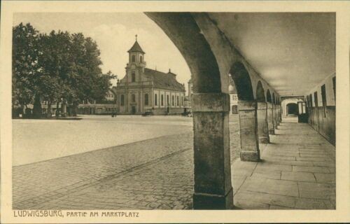 Ansichtskarte Ludwigsburg Partie am Marktplatz  (Nr.9668) -I