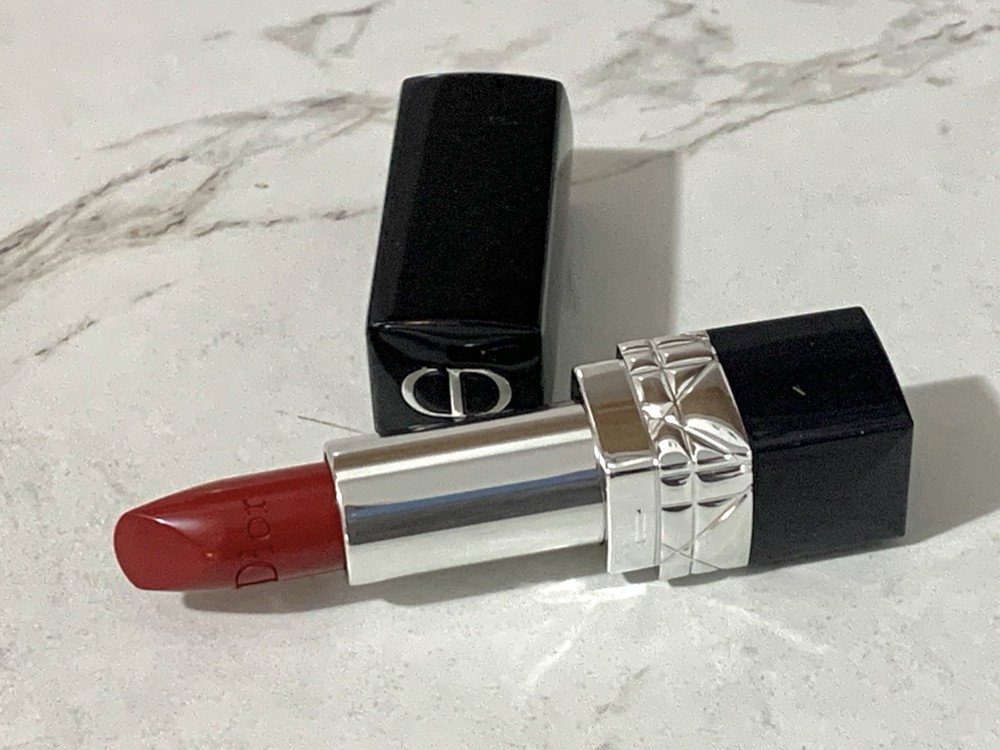 Dior Rouge Zinnia 743 Satin Lipstick Full Size New No Box