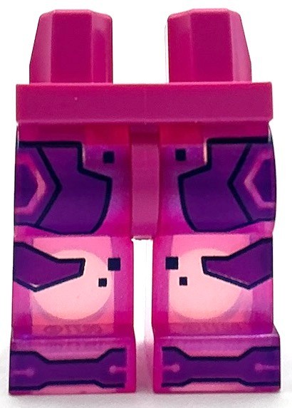 Lego NewMinifig Dark Pink Pants Satin Trans-Dark Pink Legs Purple Panels Part