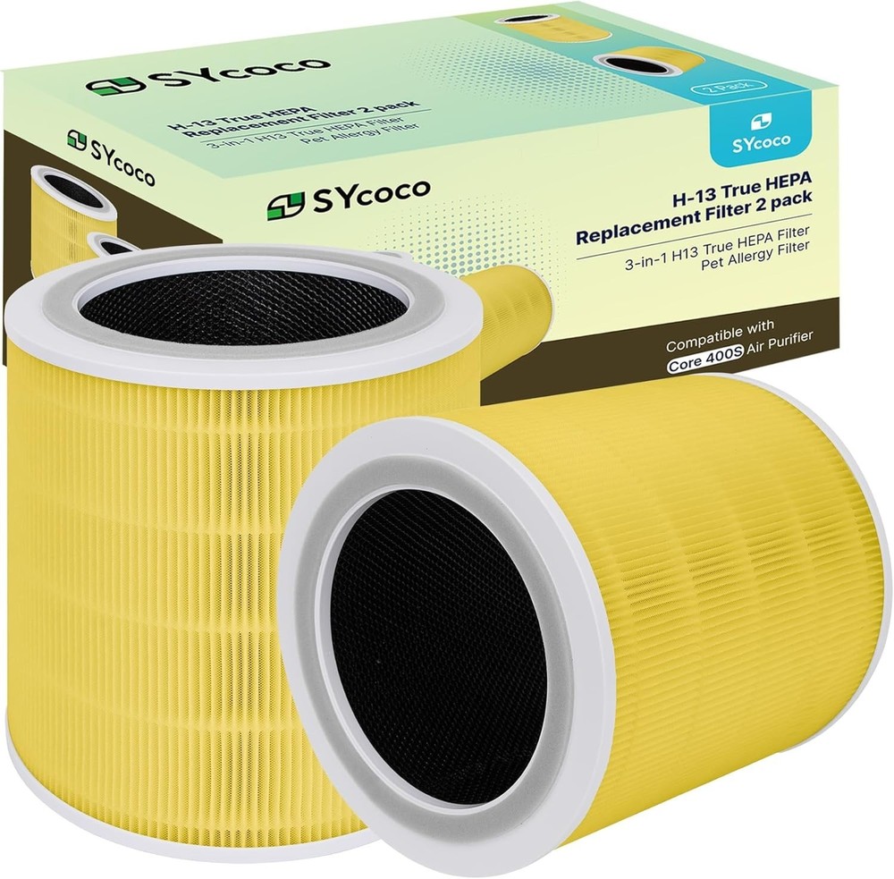 Air Purifier Filter Replacement for Home Core Purifiers - High Efficiency 3-in-1