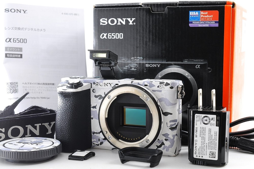 Cámara digital Sony Alpha a6500 24,2 MP película de piel - casi como nueva - recuento de obturadores 10.740