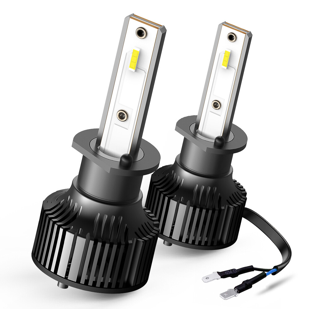 AUXITO H1 LED Headlight Bulbs Kit High Low Beam White 6000K 24000LM Bright X1