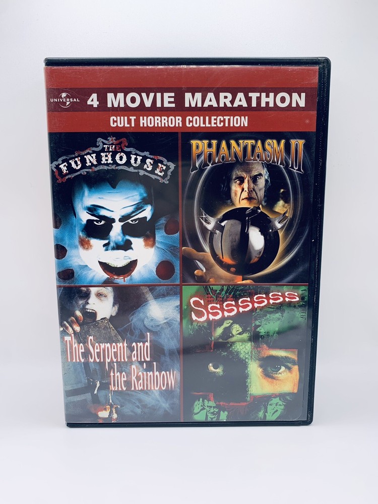 Cult Horror Collection (DVD) 4 Movies, English: Funhouse, Phantasm 2, Sssss, Etc