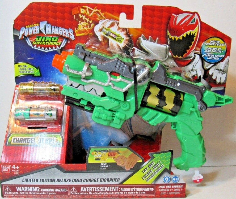 Power Rangers Dino SuperCharge Deluxe Green Morpher Lights Sounds Charge Limited