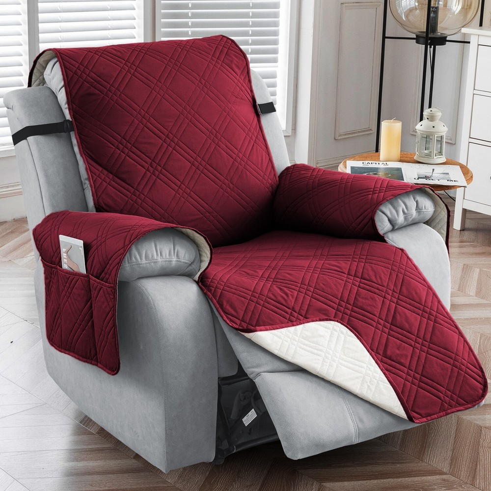 100% waterproof non-slip recliner cover with warm pet protection