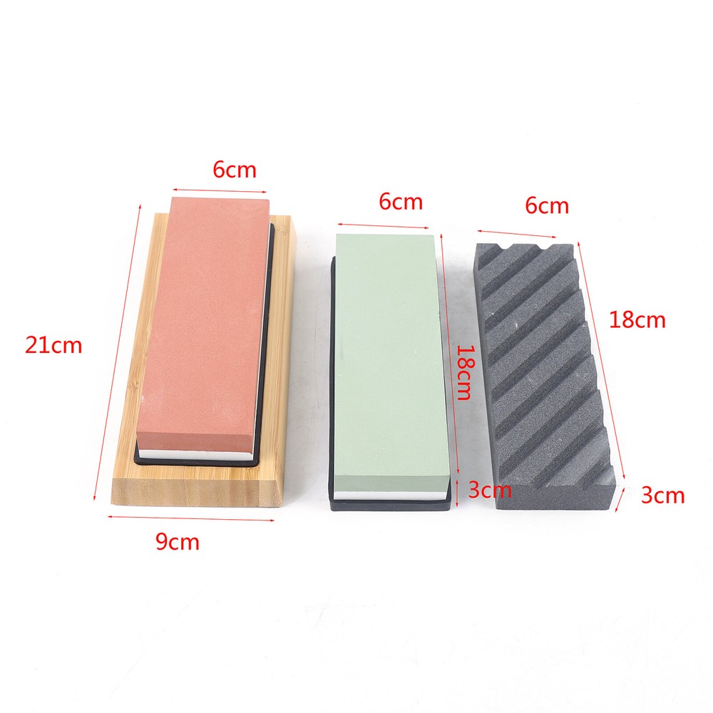 400/1000,3000/8000-Grit Wet Whetstone Professional Knife Sharpening Stone Set US