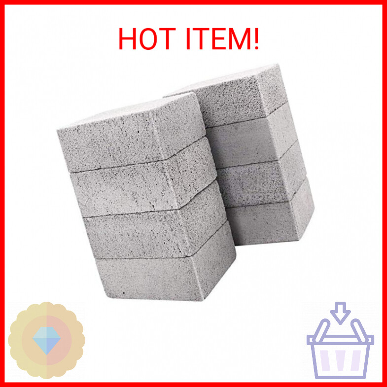 8 Pack Grill Cleaning Brick, Heavy Duty Pumice Stone for Cleaning. Commercial Gr