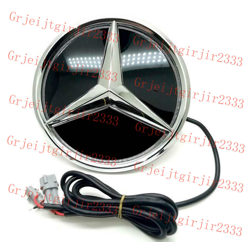 Car Front Grille LED Emblem Light Star Badge for C-Class W204 B GL 2008-2014