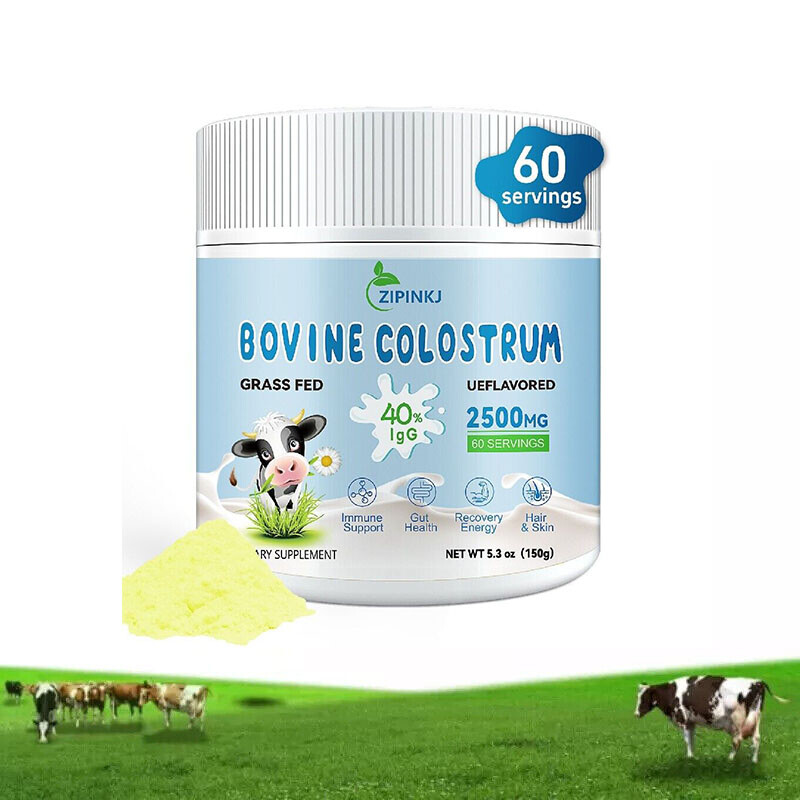 Bovine Colostrum Powder - 40% IgG Highly Concentrated Pure Bovine 5.3 OZ - 60 SV