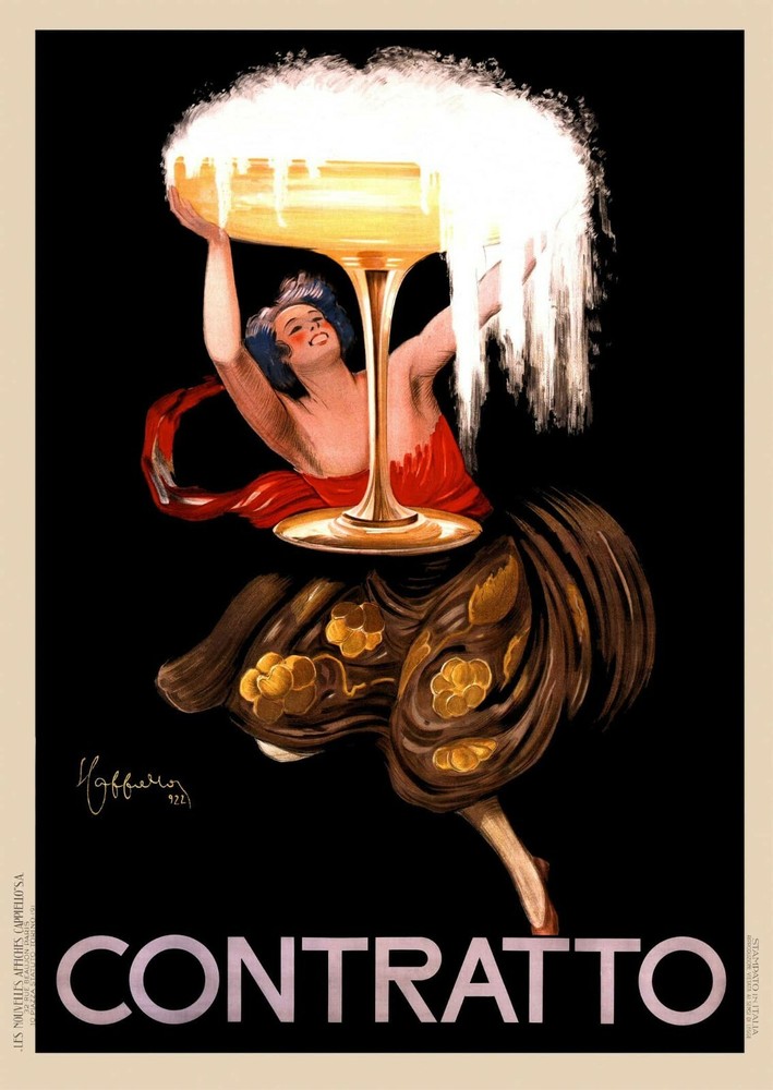 Leonetto Cappiello, 1922 - CONTRACT - Original Vintage Poster 55.12 X 39.37