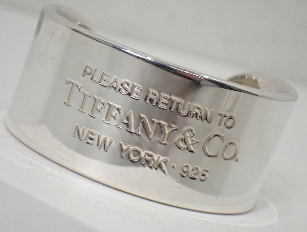 Tiffany & Co. Cuff Bracelet silver 925 bangle return to 74g 435518