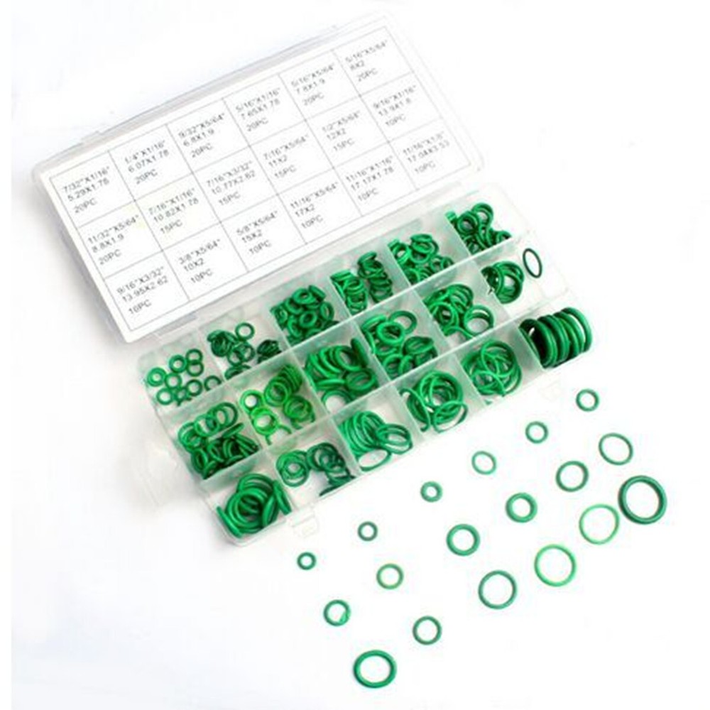 Car Air Conditioning Refrigerant A/C Repair O-Ring Seal Rubber Trim 270PCS Set
