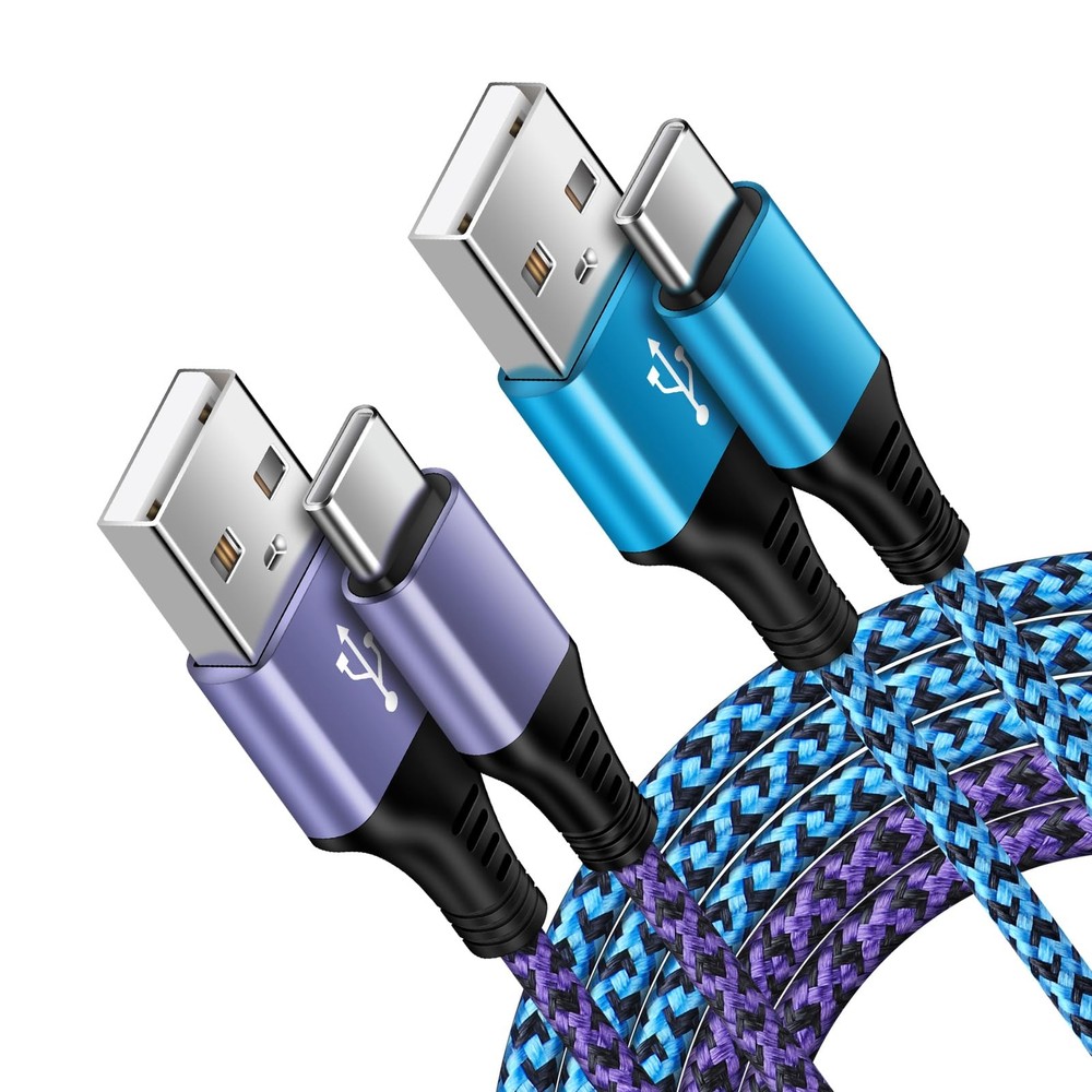 2Pack 6FT S24 Ultra Samsung Android Charger Cord USB C to Type A Fast Chargin...