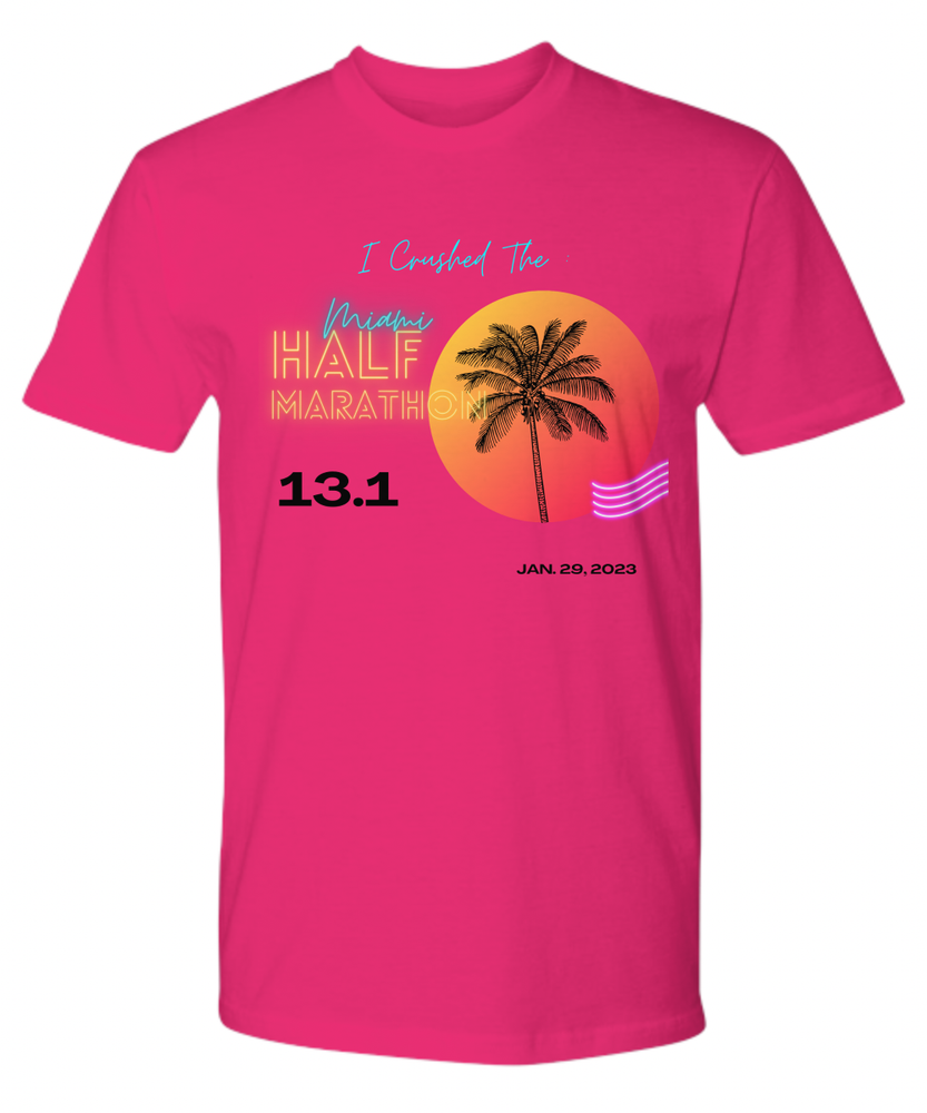 Miami Marathon T shirts - Premium Tee,Running,Novelty,Sports Wear.