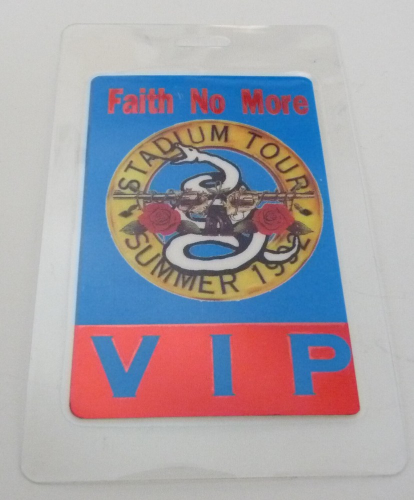 Guns & Roses VIP Laminate Backstage 1992 Concert Stadium Tour Pass D13