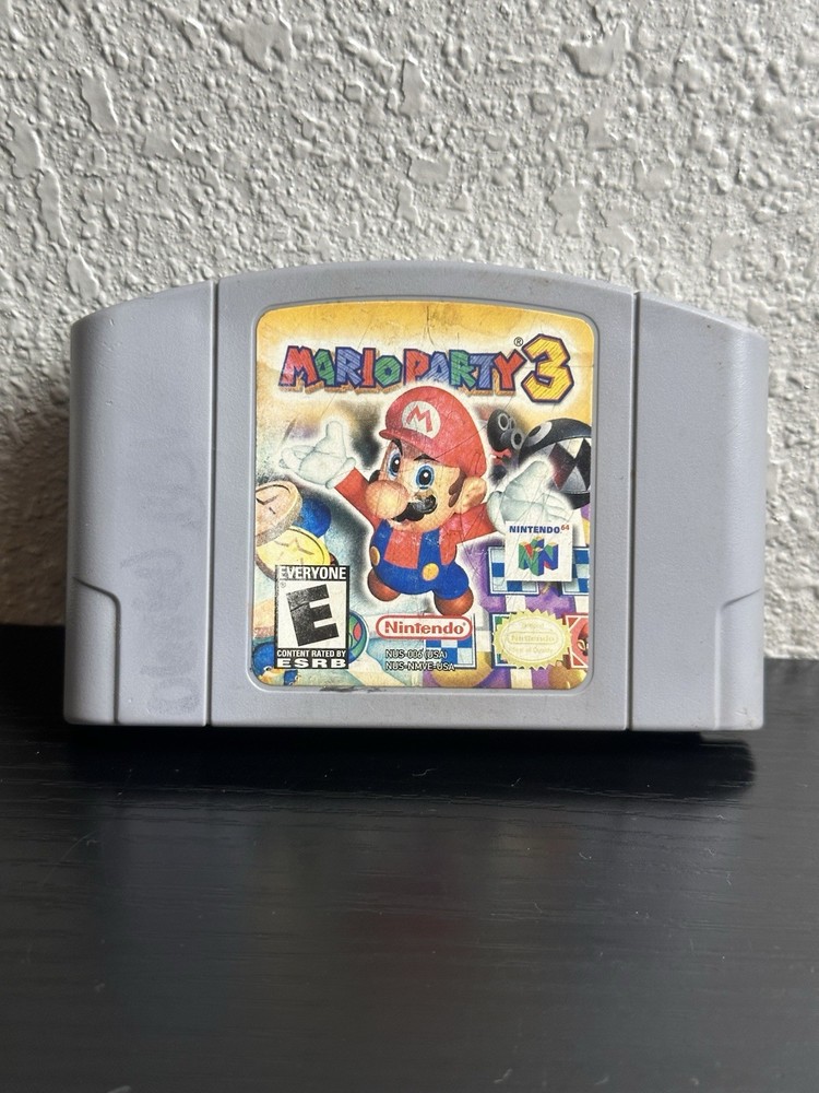 Mario Party 3 (Nintendo 64, N64, 2001) Authentic Tested Working Clean Cartridge
