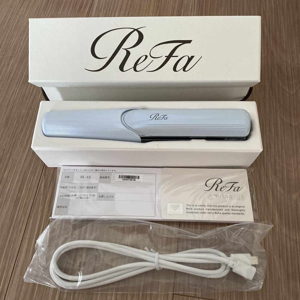 ReFa BEAUTECH Finger Iron RE-AI02A White Cordless Mini Hair Straightener New