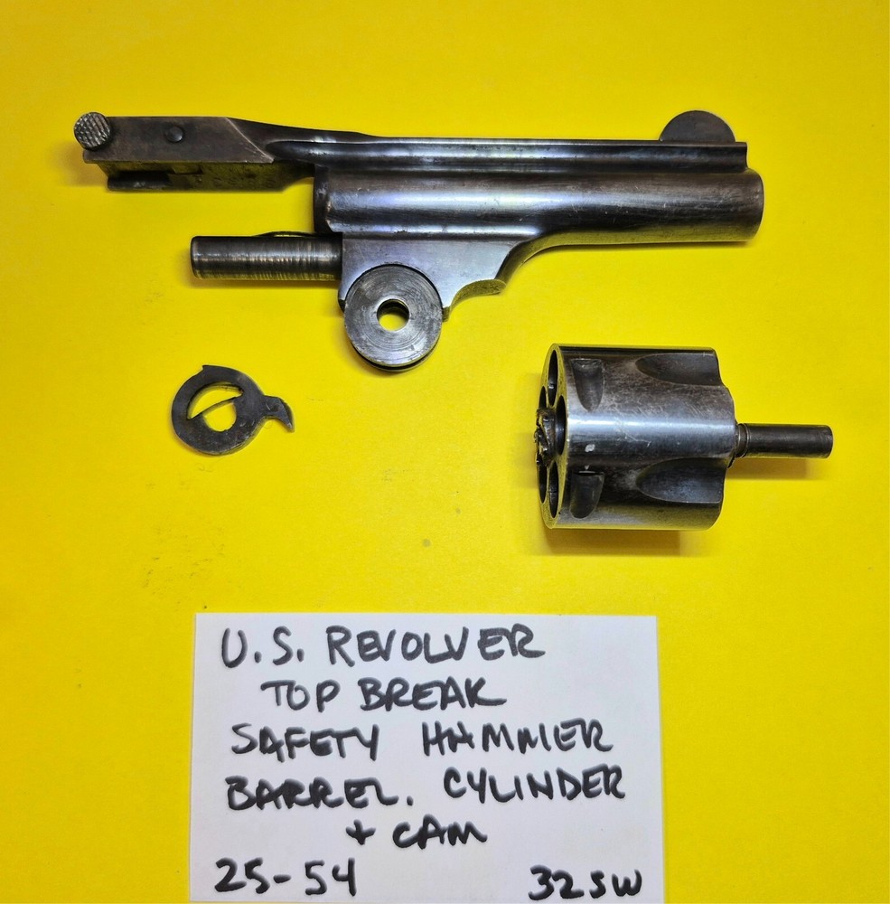 U.S REVOLVER TOP BREAK .32 SW SAFETY HAMMER CYLINDER BARREL EXTRACTOR CAM #25-54