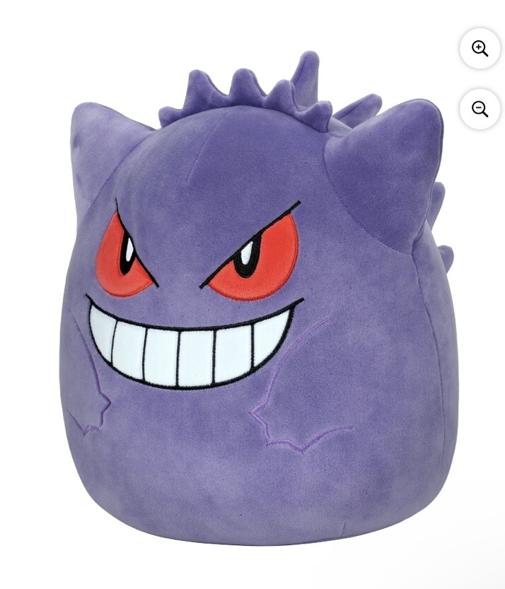 Squishmallows Original Pokémon 10 Inch Gengar- Childs Ultra Soft Plush Toy