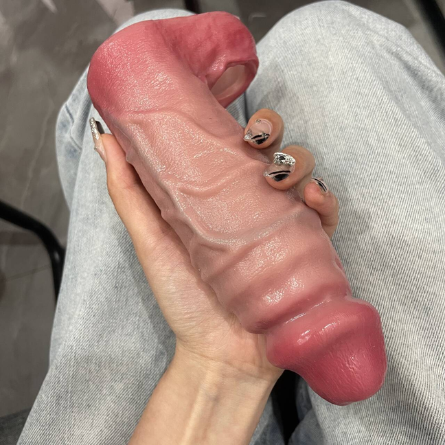 Huge Realistic Male Penis Sheath Girth Sleeve Penis-Enhancer-Extension Sleeve