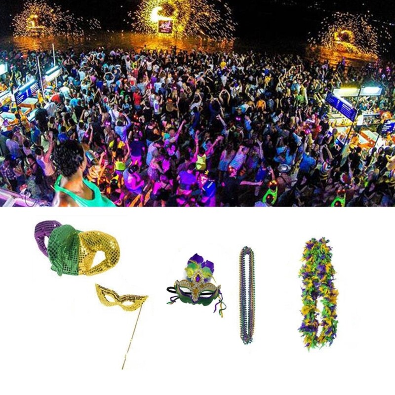 Sequins Clown Hat Mardi Gras Celebration Party Accessories Carnival Party Decor