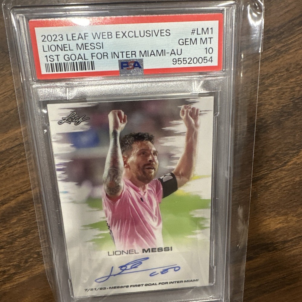 Lionel Messi auto 37/73 Psa 10 1st Goal For Inter Miami 2023 serial #’d