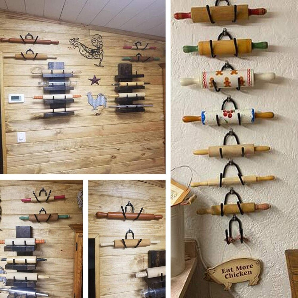 4 Rolling Pin Holder Rolling Pin Display Rack Cake Rolling Pin Storage Organizer